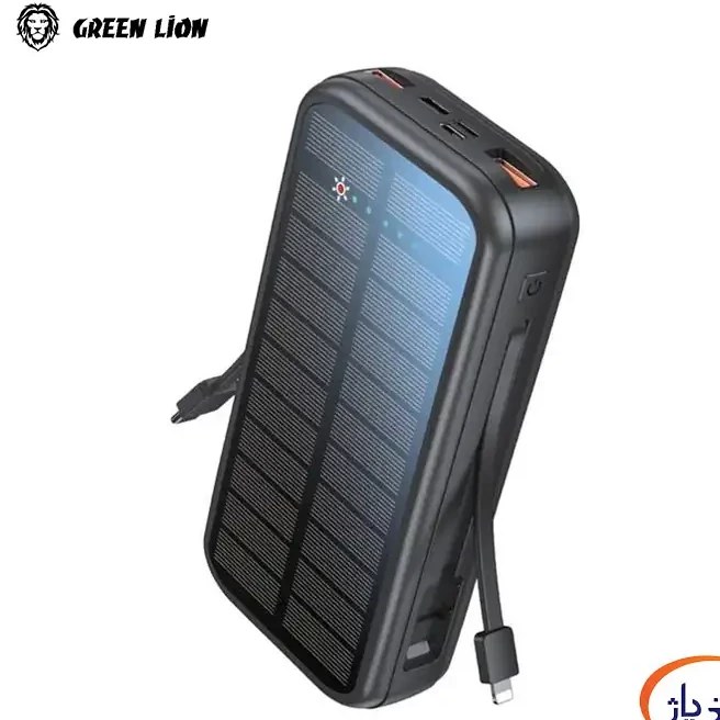 پاوربانک گرین لاین مدل PD20W solar 2 ظرفیت 20000 میلی آمپر ساعت