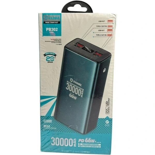 پاور بانک 30000سوپرفست شارژ XHANZ مدل PB302